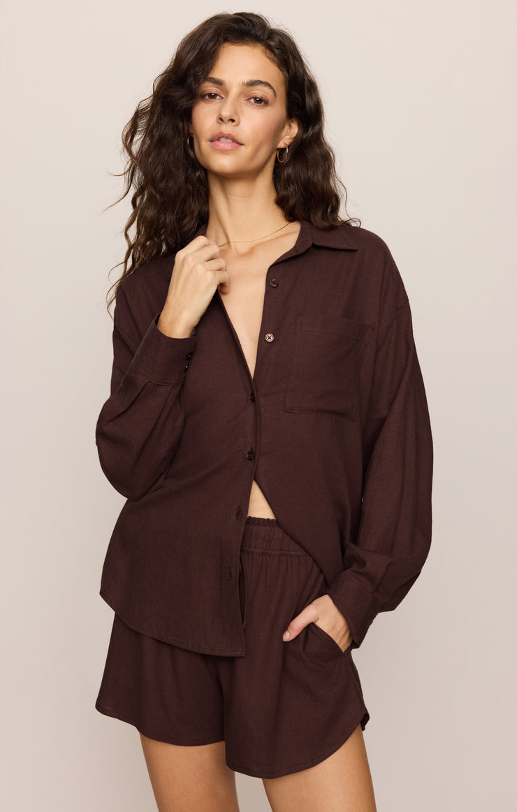 Alfie Linen Button Up