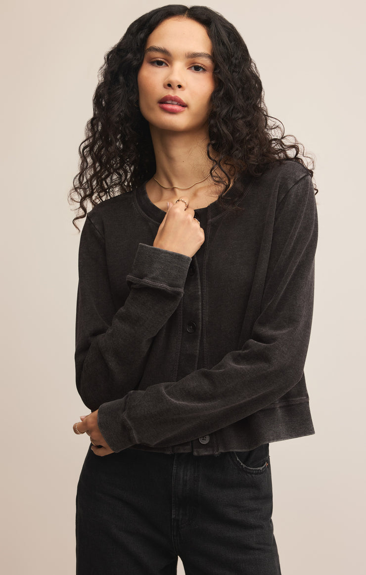 Tops Daily Knit Denim Cardigan Daily Knit Denim Cardigan