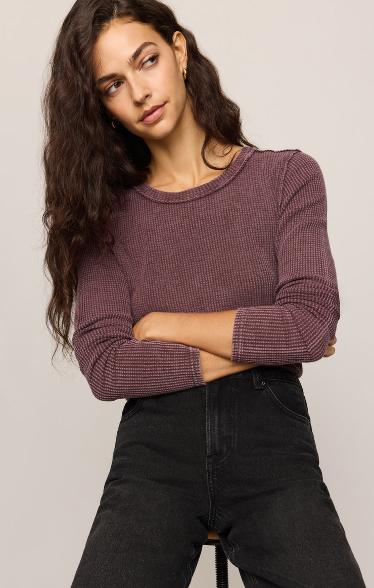 Tops Arlet Mini Thermal Top Berry Noir