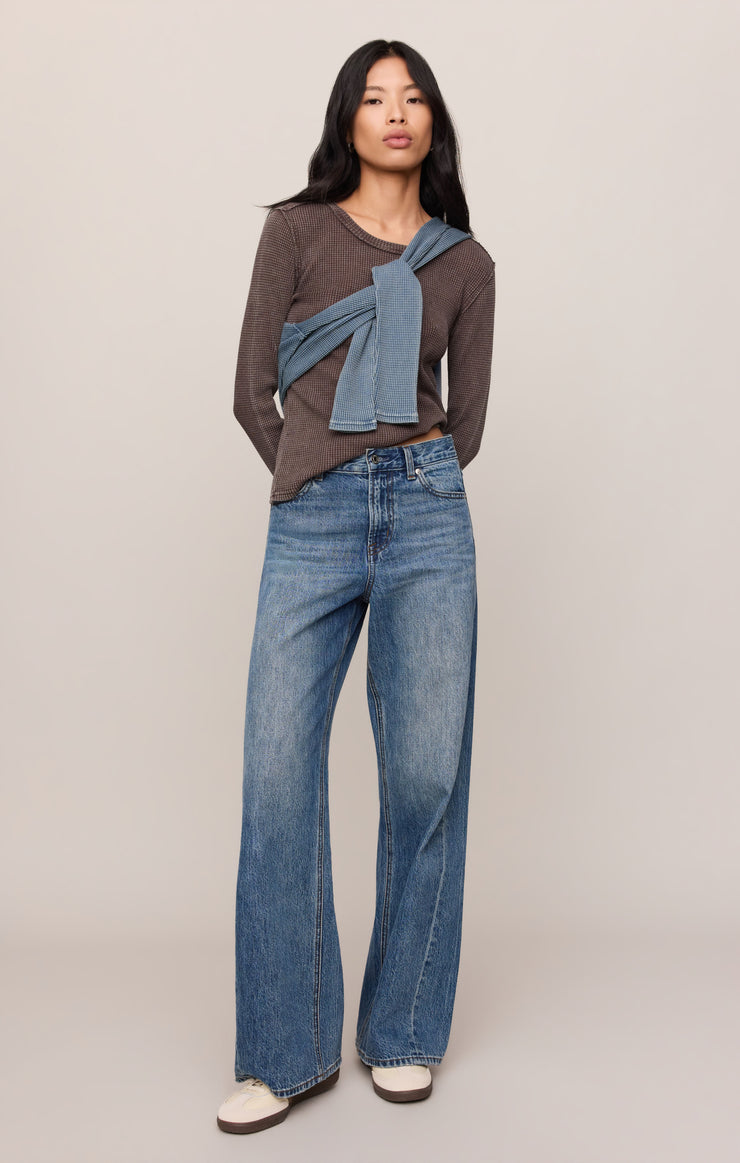 Tops Arlet Mini Thermal Top Dark Chocolate