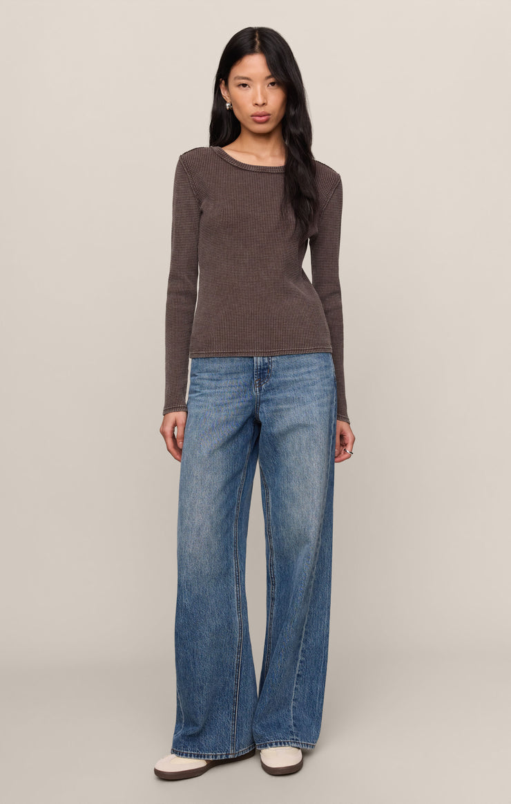 Tops Arlet Mini Thermal Top Dark Chocolate