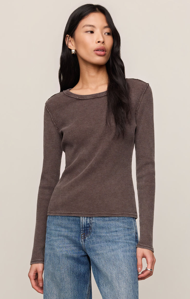 Tops Arlet Mini Thermal Top Dark Chocolate