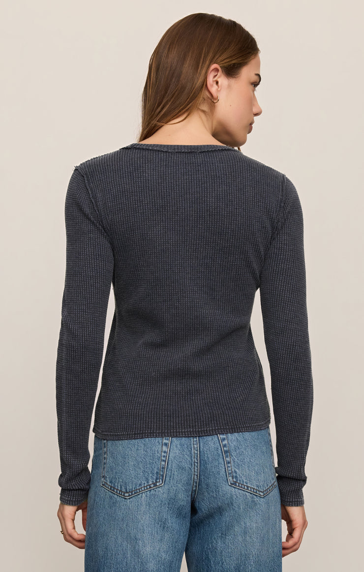 Tops Arlet Mini Thermal Top Oxford Blue