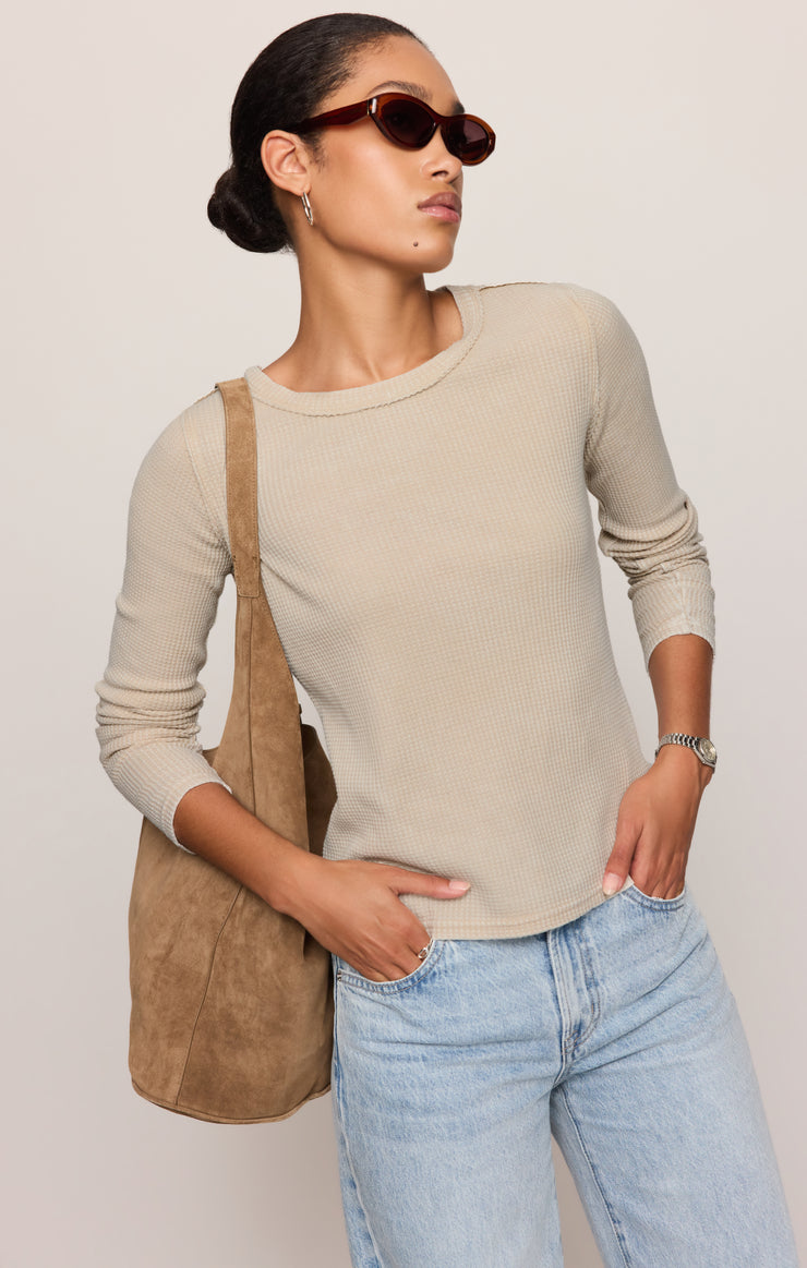 Tops Arlet Mini Thermal Top Soft Ecru