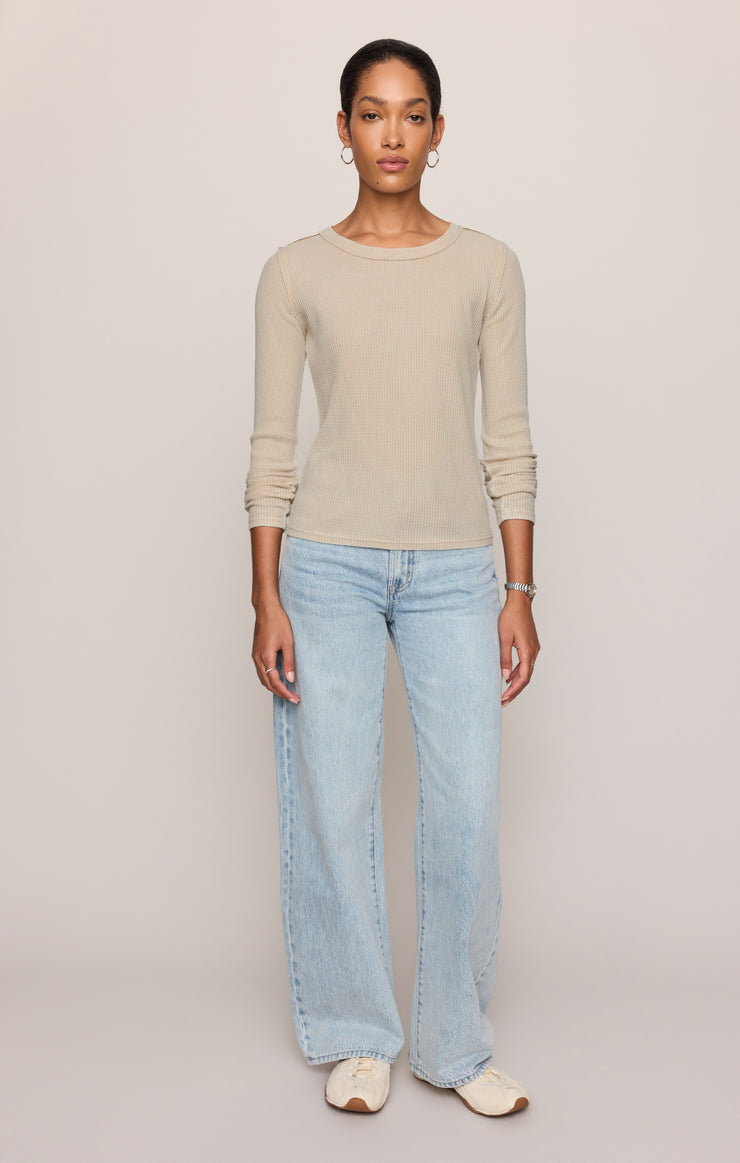 Tops Arlet Mini Thermal Top Soft Ecru