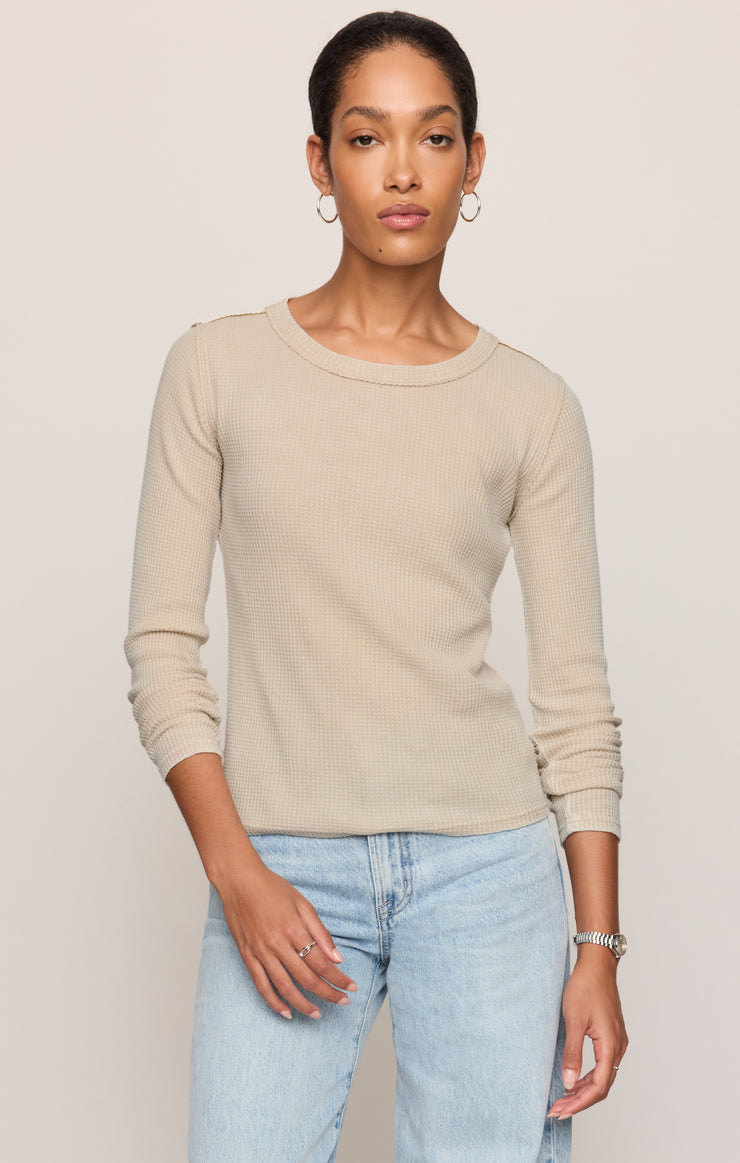 Tops Arlet Mini Thermal Top Soft Ecru