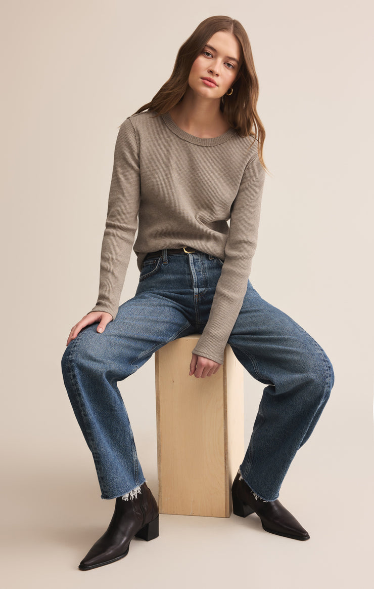 Tops Arlet Mini Thermal Top Smoked Heather