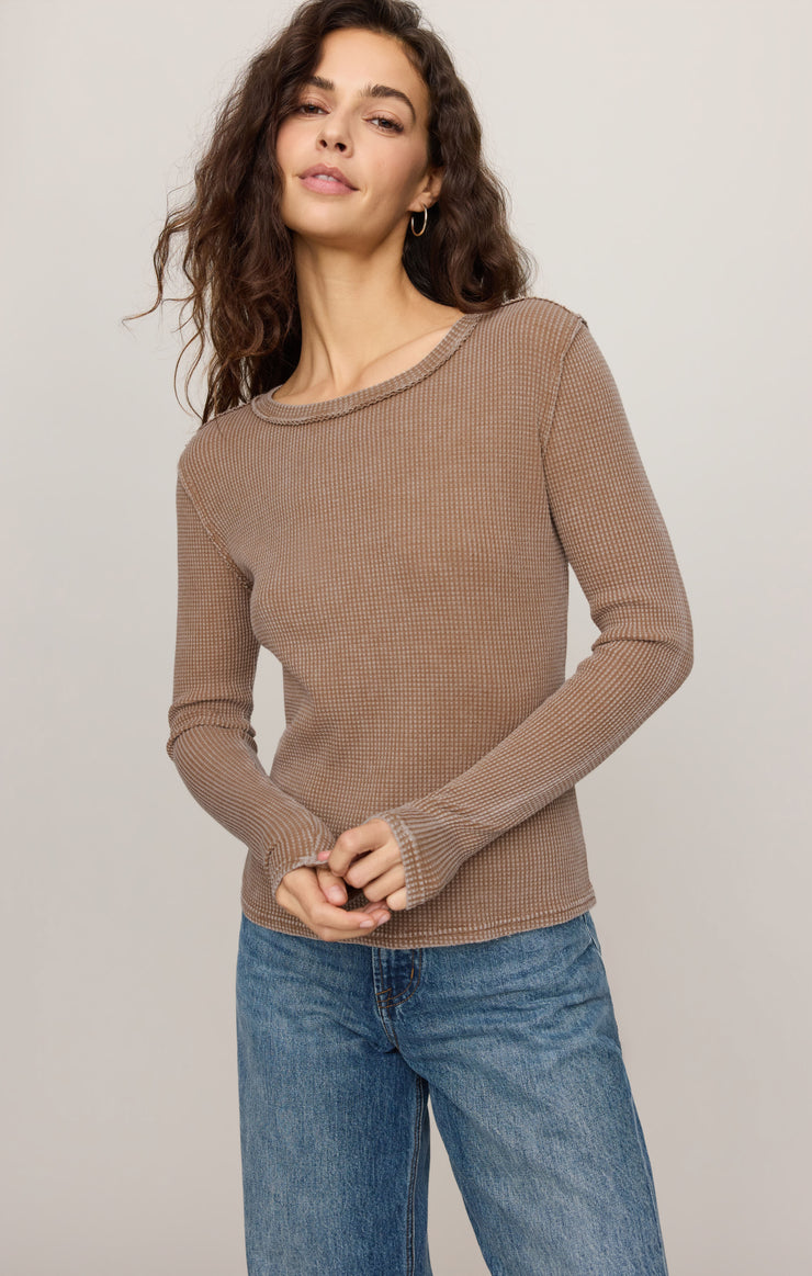 Tops Arlet Mini Thermal Top Saddle Suede
