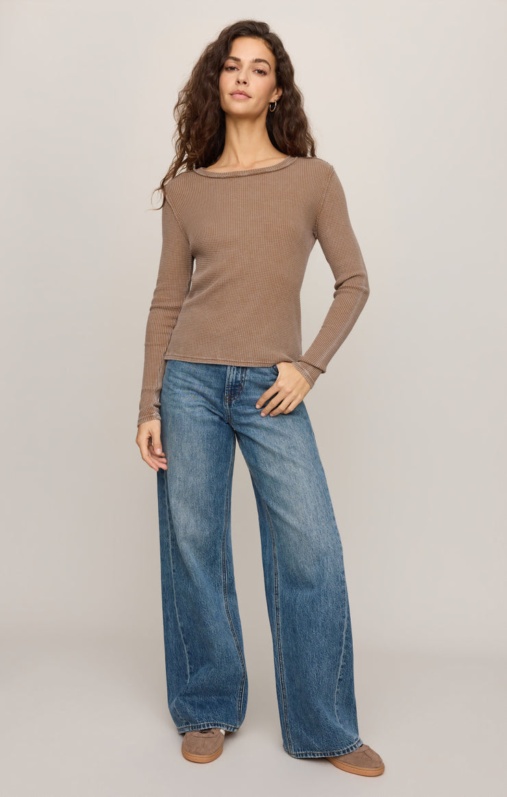 Tops Arlet Mini Thermal Top Saddle Suede