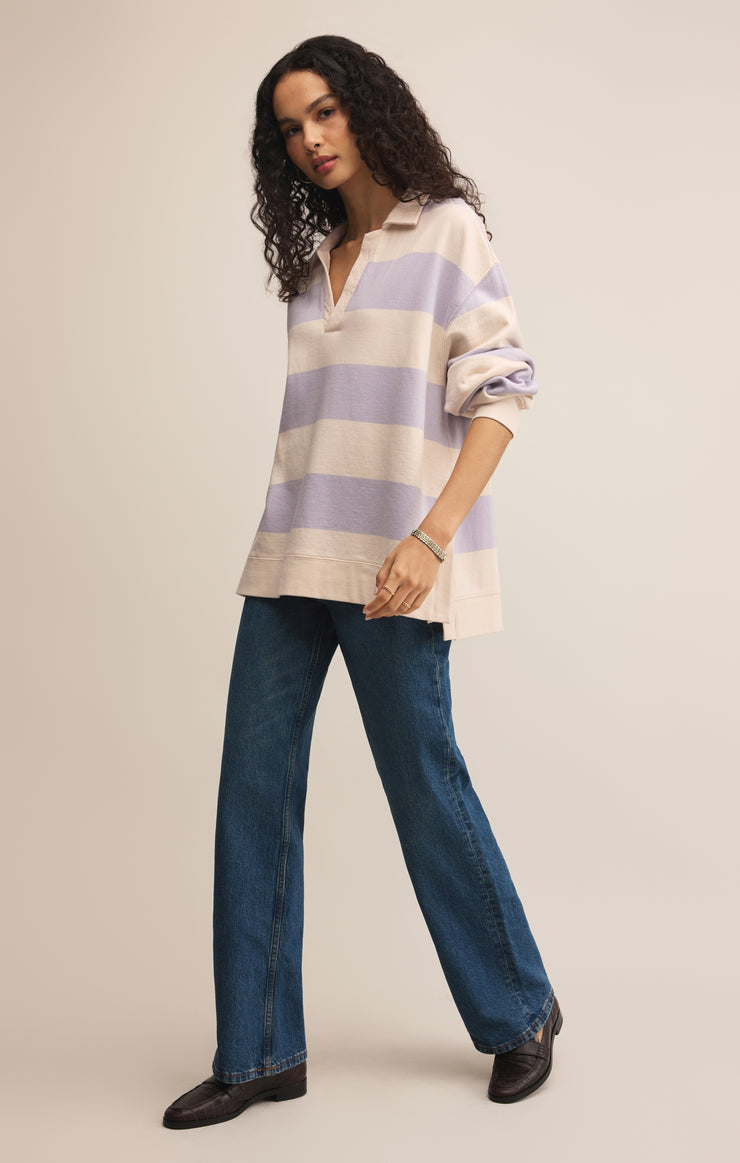 Tops Rugby Brushed Fleece Henley Rugby Brushed Fleece Henley