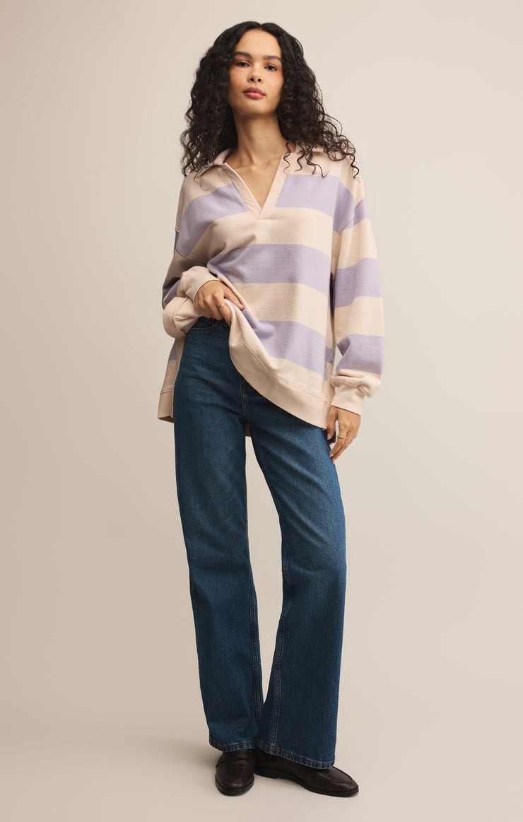 Tops Rugby Brushed Fleece Henley Rugby Brushed Fleece Henley