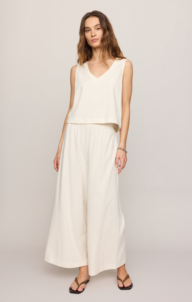 Tops Sloane V-Neck Cotton Jersey Tank Sea Salt