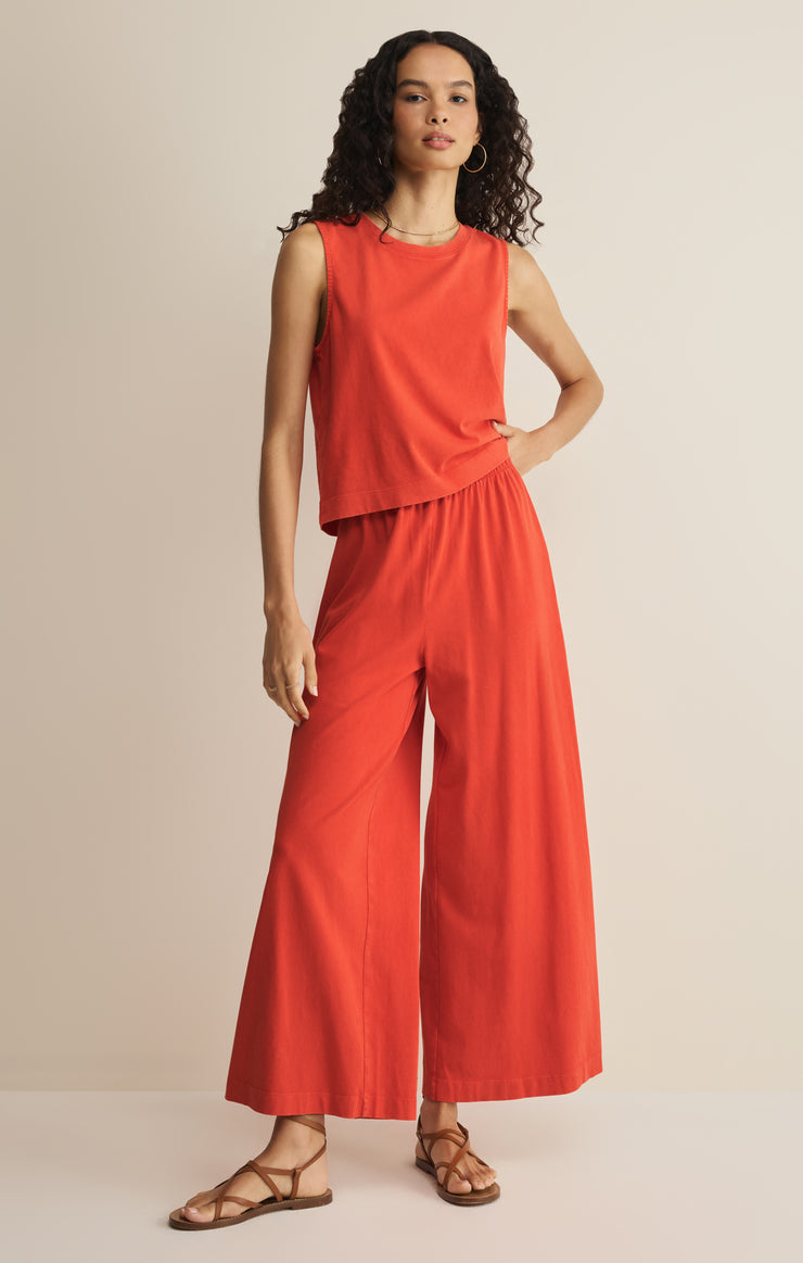 Tops Sloane Cotton Jersey Tank Lychee