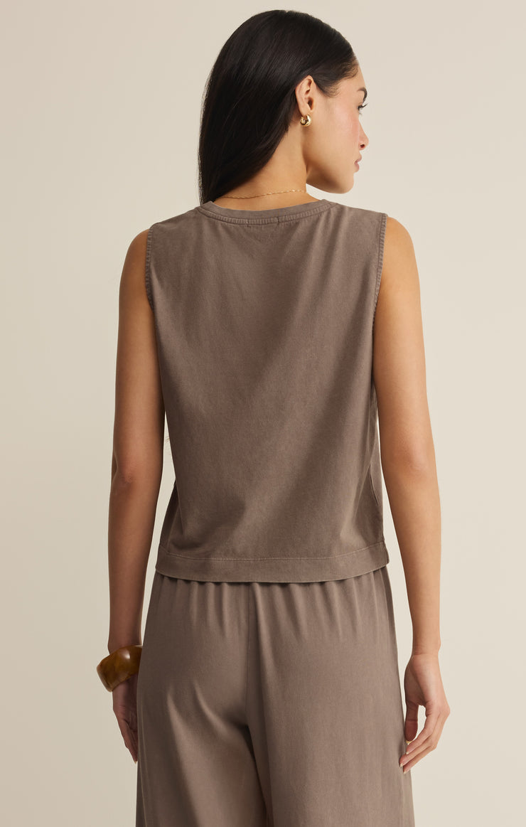 Tops Sloane Cotton Jersey Tank Perfectly Taupe