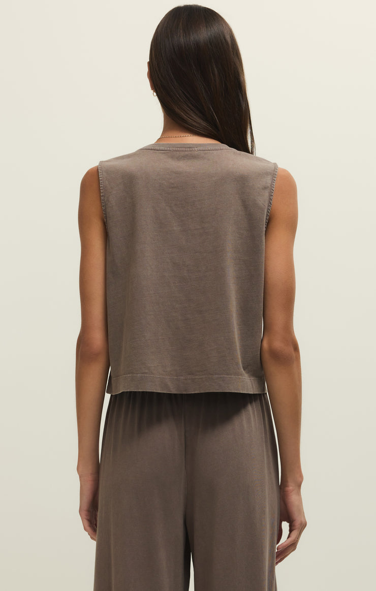Tops Sloane Cotton Jersey Tank Perfectly Taupe