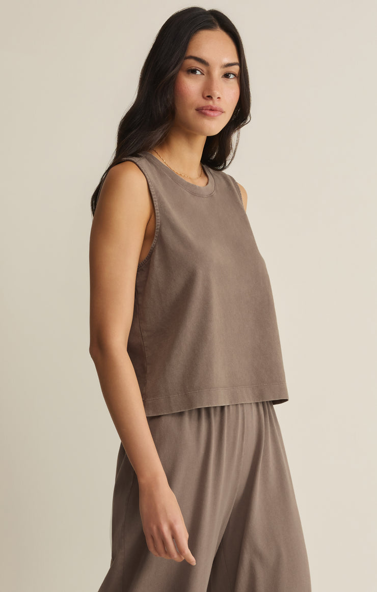Tops Sloane Cotton Jersey Tank Perfectly Taupe