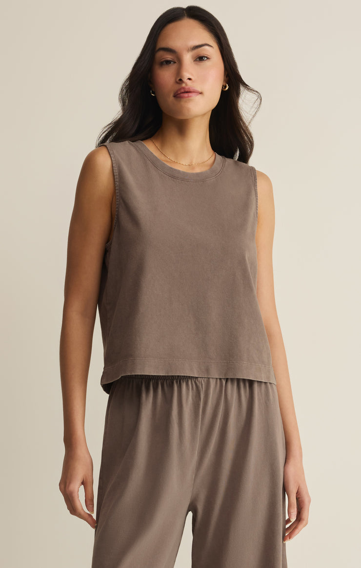 Tops Sloane Cotton Jersey Tank Perfectly Taupe