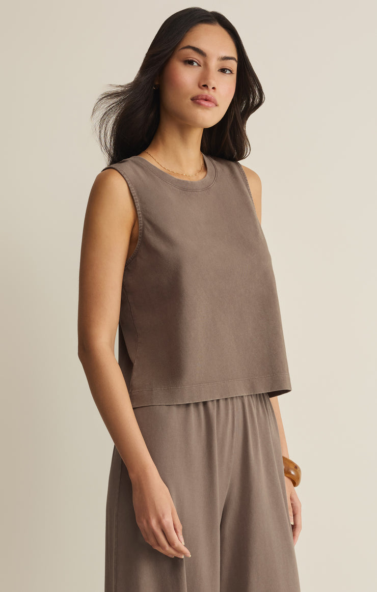 Tops Sloane Cotton Jersey Tank Perfectly Taupe