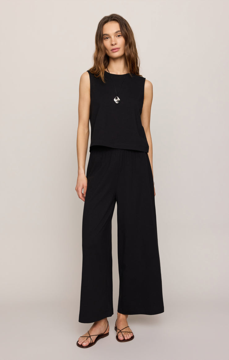 Tops Sloane Cotton Jersey Tank True Black