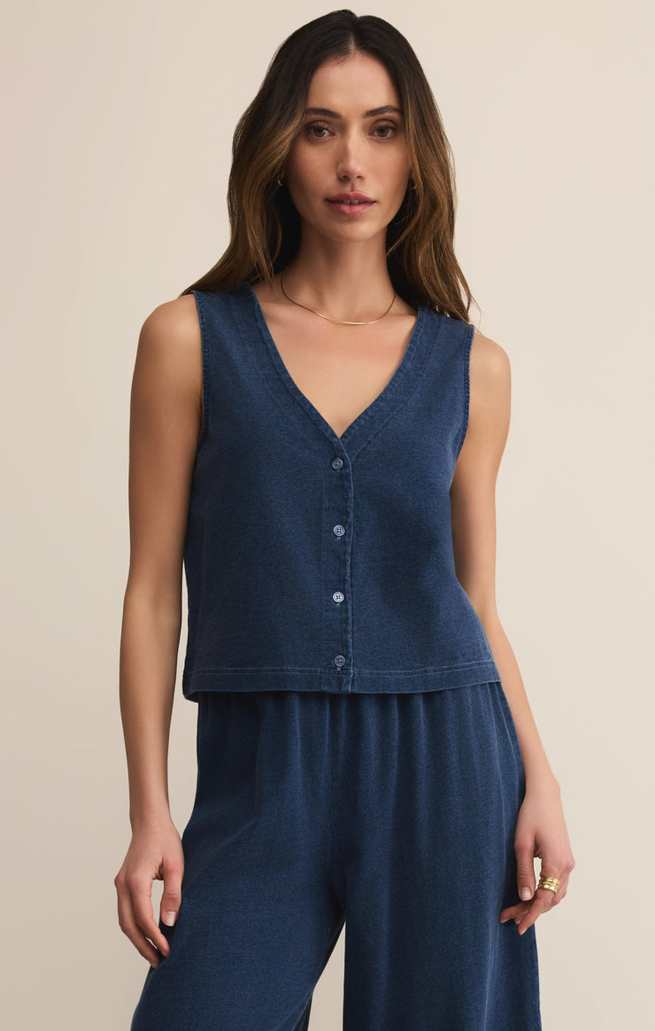 Solace V-Neck Jersey Denim Tank – Z SUPPLY