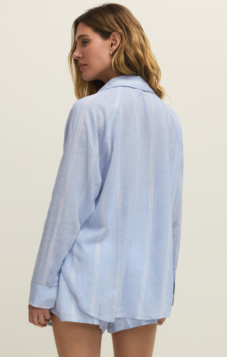 The Perfect Linen Striped Top