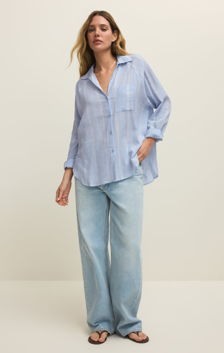 The Perfect Linen Striped Top