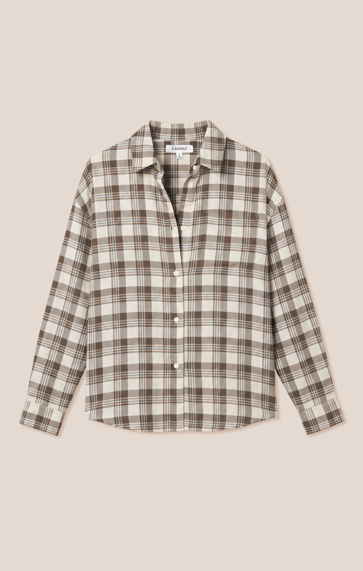 River Plaid Button Up