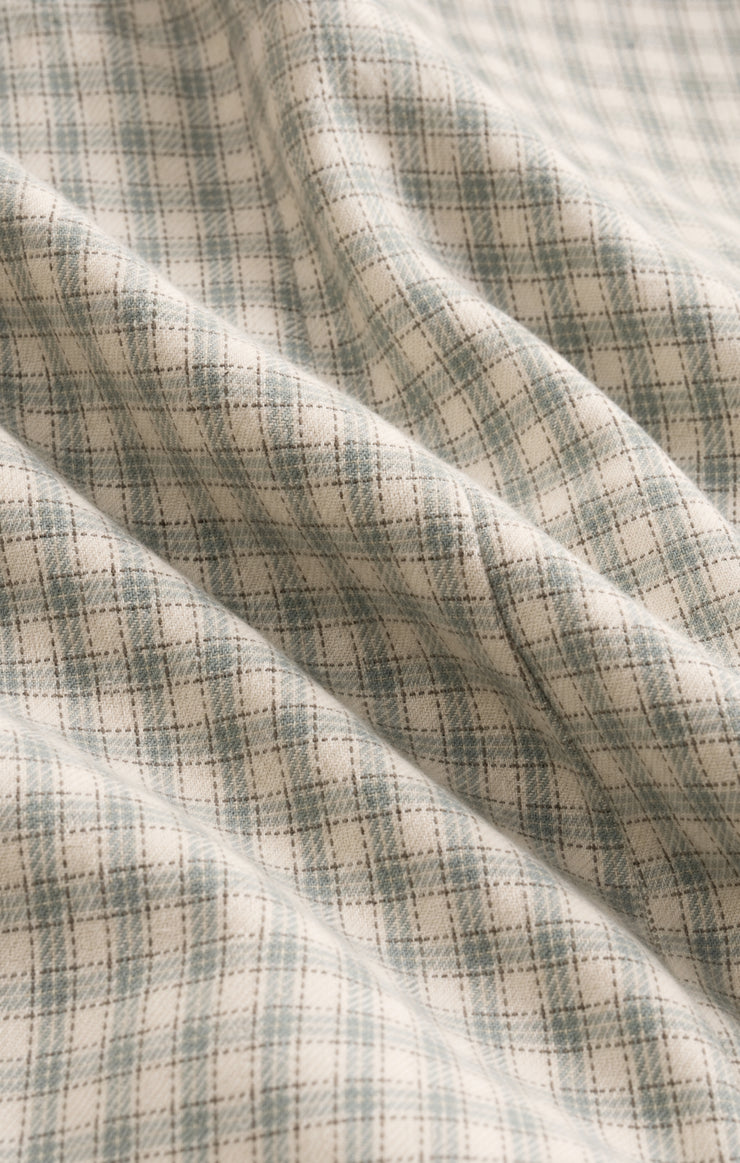 Tops River Plaid Button Up Emerald Cove