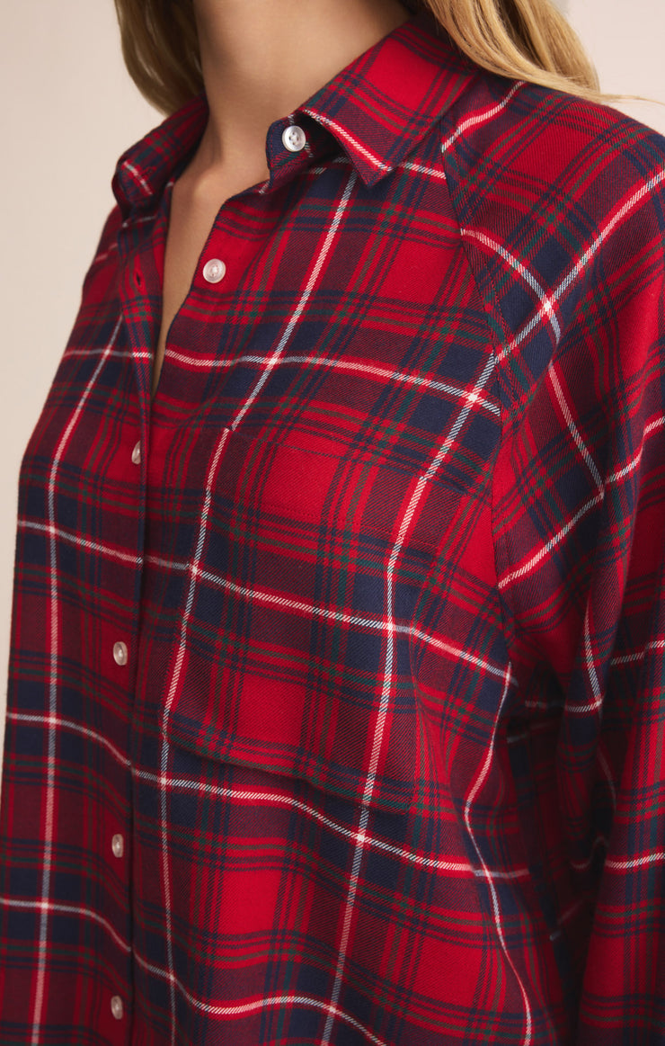 Tops River Plaid Button Up River Plaid Button Up