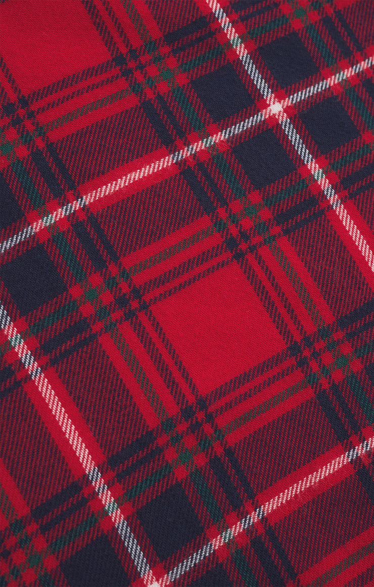 Tops River Plaid Button Up Haute Red