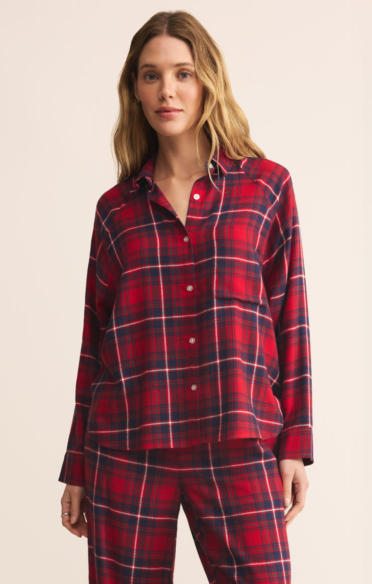 Tops River Plaid Button Up River Plaid Button Up