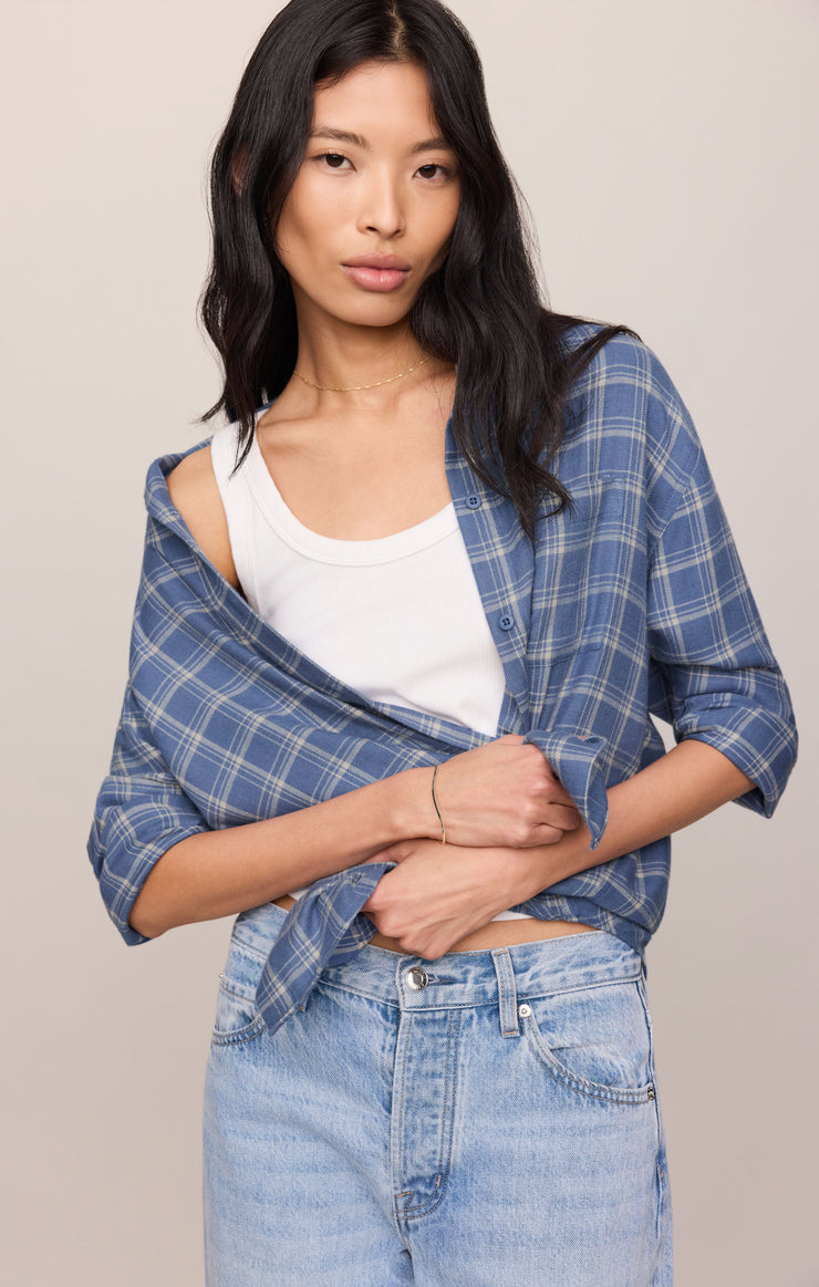 River Plaid Button Up