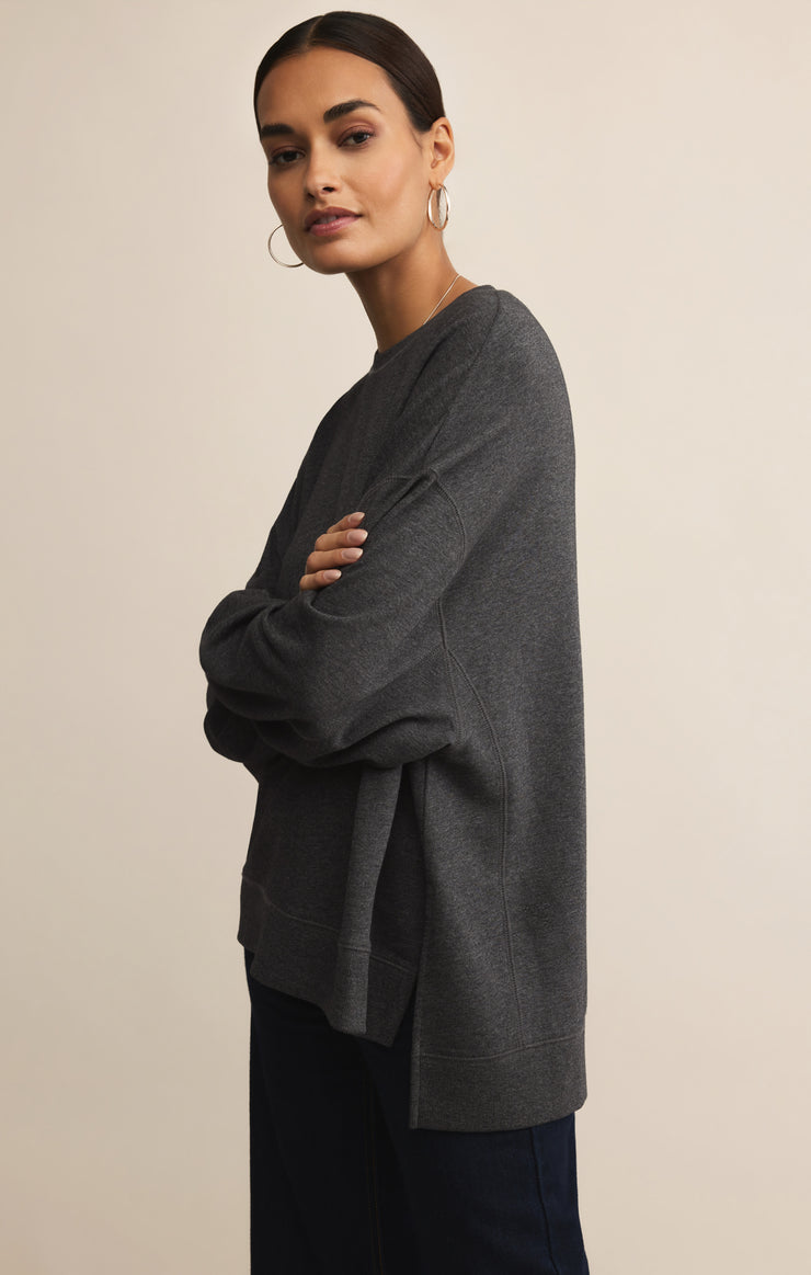 Tops Modern Weekender Sweatshirt Charcoal Heather