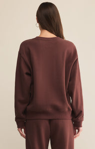 TopsClassic Boyfriend Sweatshirt Sandalwood