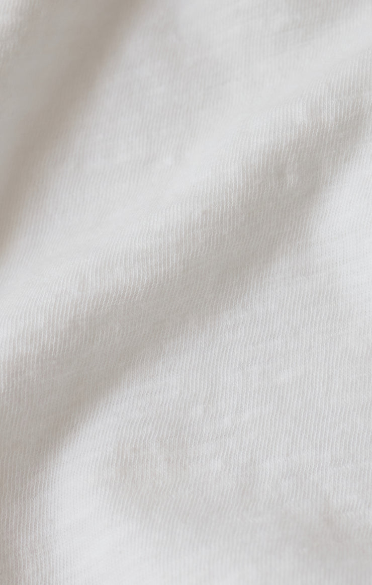 Tops Per Diem Slub Tee White