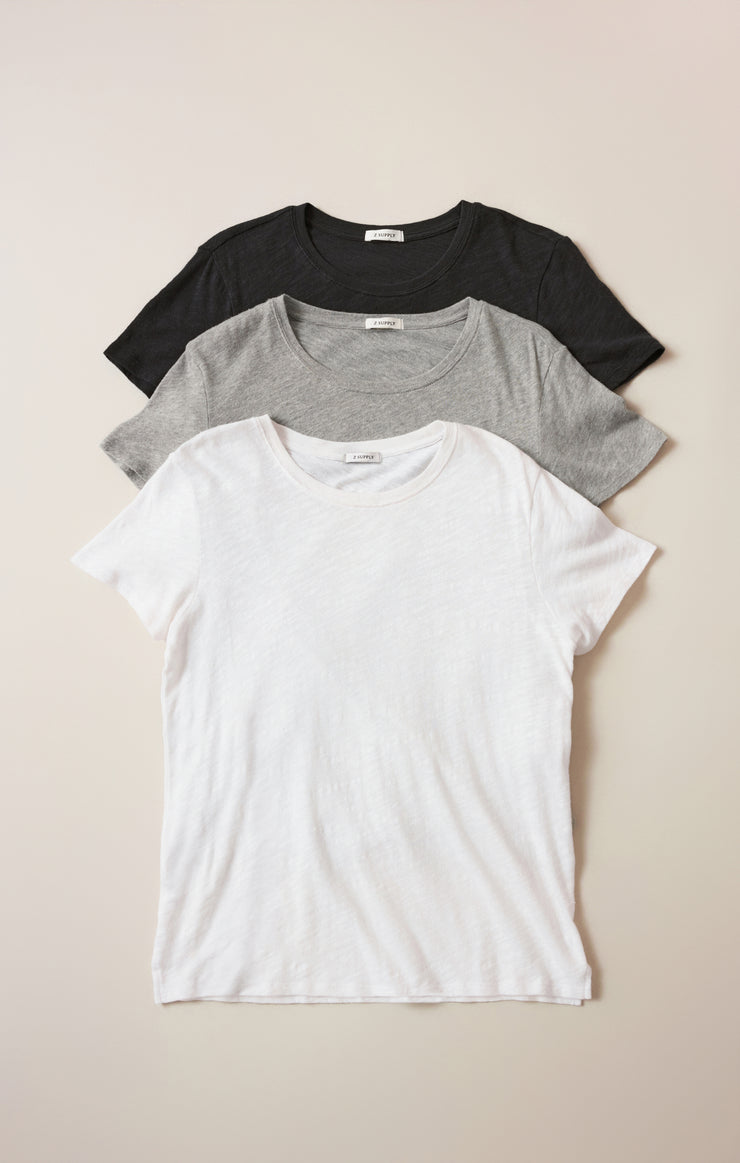Tops Foundation Slub Tee 3-Pack White