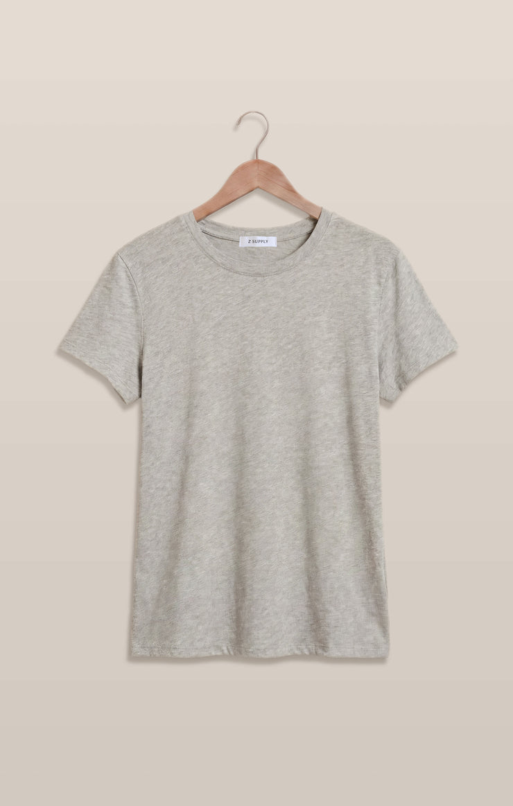 Tops Foundation Slub Tee Classic Heather Grey