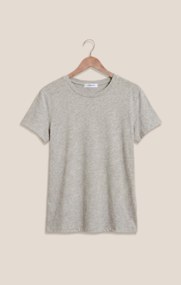 Tops Foundation Slub Tee Classic Heather Grey