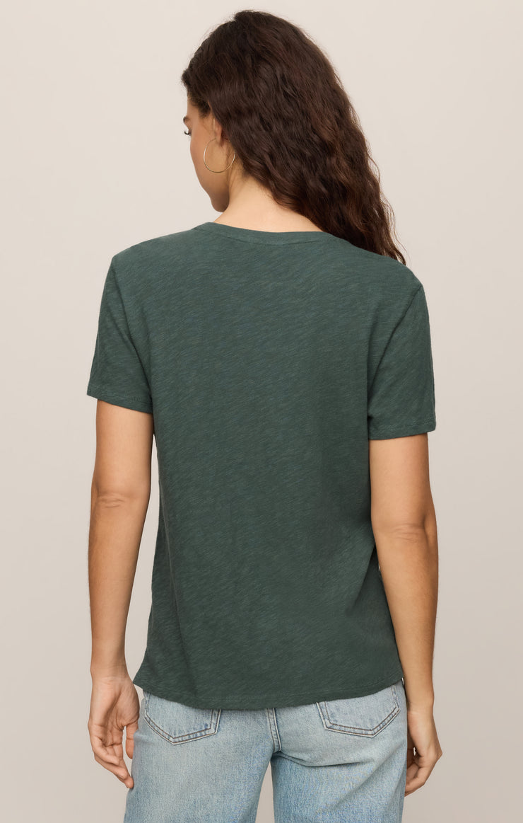 Tops Foundation Slub Tee Emerald Cove