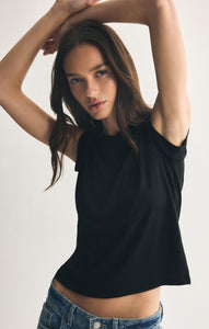TopsTourist Knit Jersey Tee Black