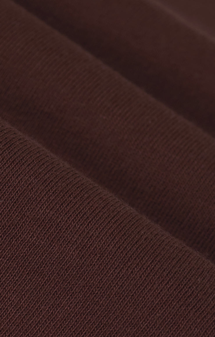 Tops Tourist Airy Knit Jersey Tee Chocolate Cherry