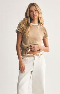 TopsTourist Knit Jersey Tee Desert Tan