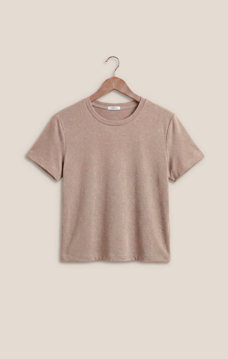 Tops Tourist Airy Knit Jersey Tee Heather Ash