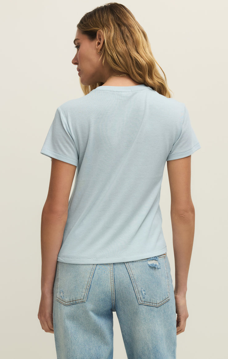 Tops Tourist Airy Knit Jersey Tee Rain