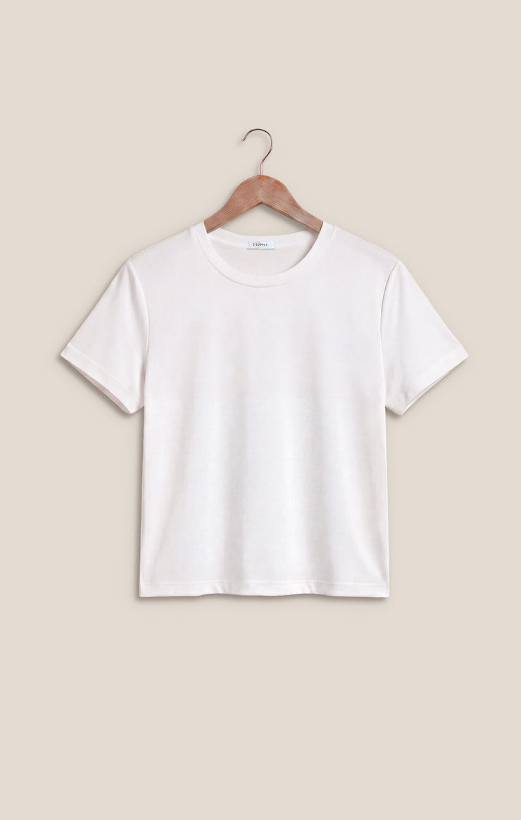Tops Tourist Airy Knit Jersey Tee White