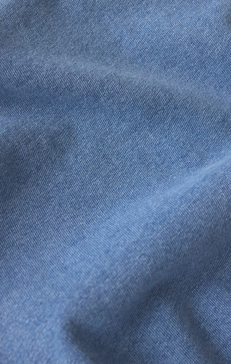 Tops Sloane V-Neck Jersey Denim Top Sloane V-Neck Jersey Denim Top