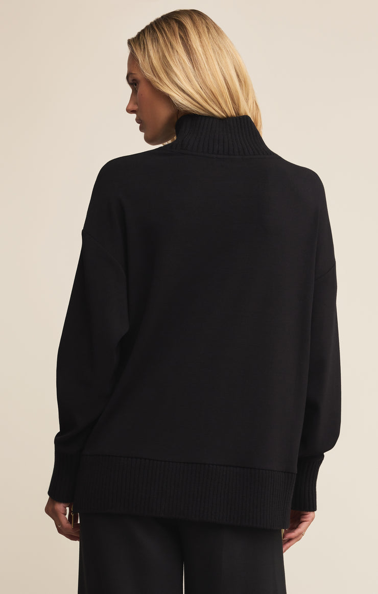 Tops Sable Luxe Mock Neck Top Black