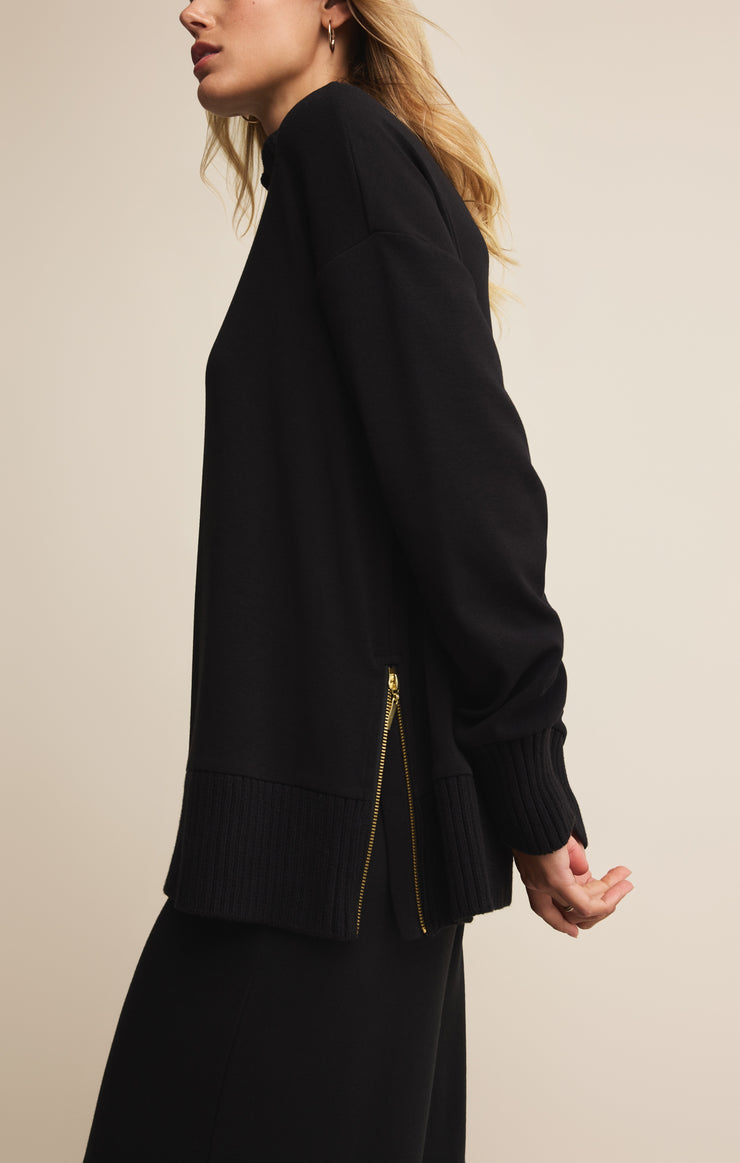 Tops Sable Luxe Mock Neck Top Sable Luxe Mock Neck Top