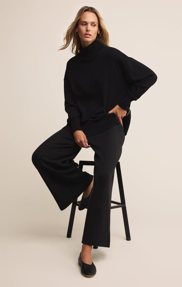 Tops Sable Luxe Mock Neck Top Black