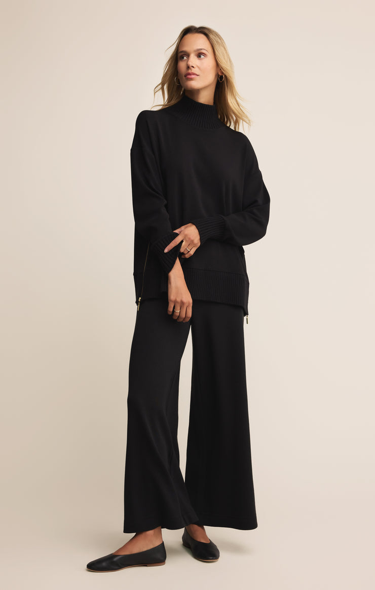 Tops Sable Luxe Mock Neck Top Black